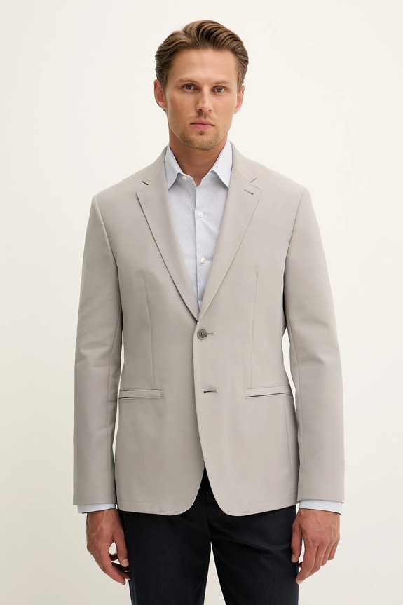 Calvin Klein zakó szövet szürke LV04LC418G