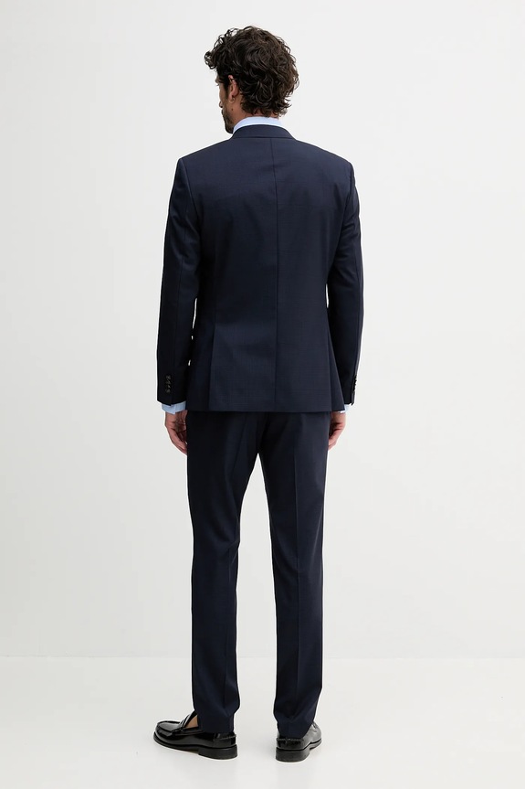 BOSS costum de lână H-Huge-2Pcs-Peak-253 bleumarin 50546099