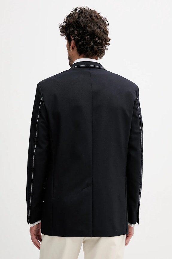 Îmbrăcăminte BOSS sacou de lână C-Cris-CS-253 50545808 bleumarin