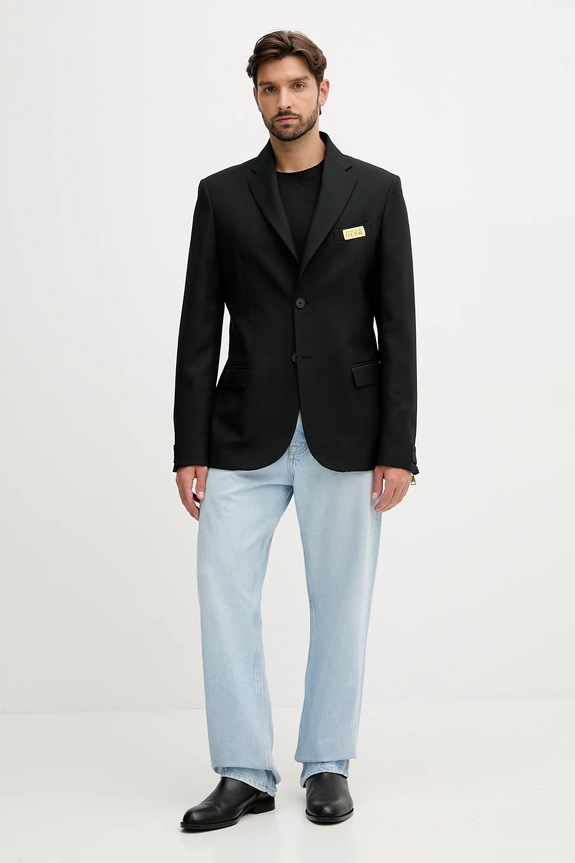 Versace Jeans Couture giacca con lana 79GAQ706.N0136 nero AW25