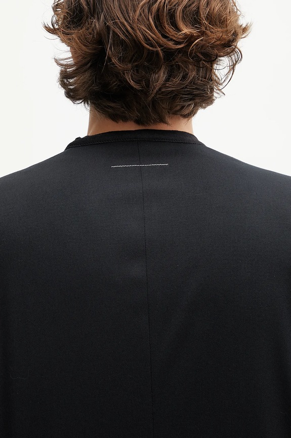 MM6 Maison Margiela gyapjú kabát x MM6 Wardro SH0BN0007.M35153.900 fekete