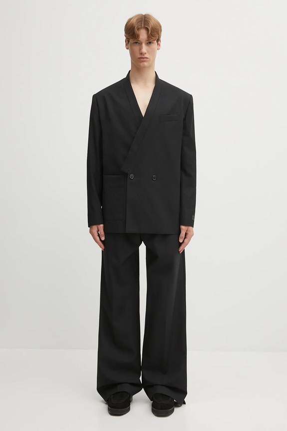 Vlnené sako Kenzo Weave Kimono Tailored FF65VE1309ID
