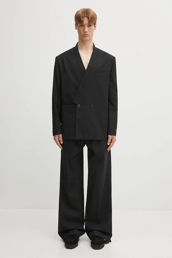 Vlnené sako Kenzo Weave Kimono Tailored FF65VE1309ID