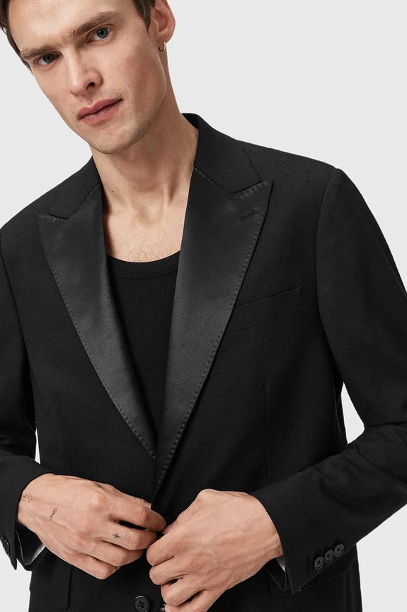 AllSaints zakó GERMAIN M009QD fekete NC25