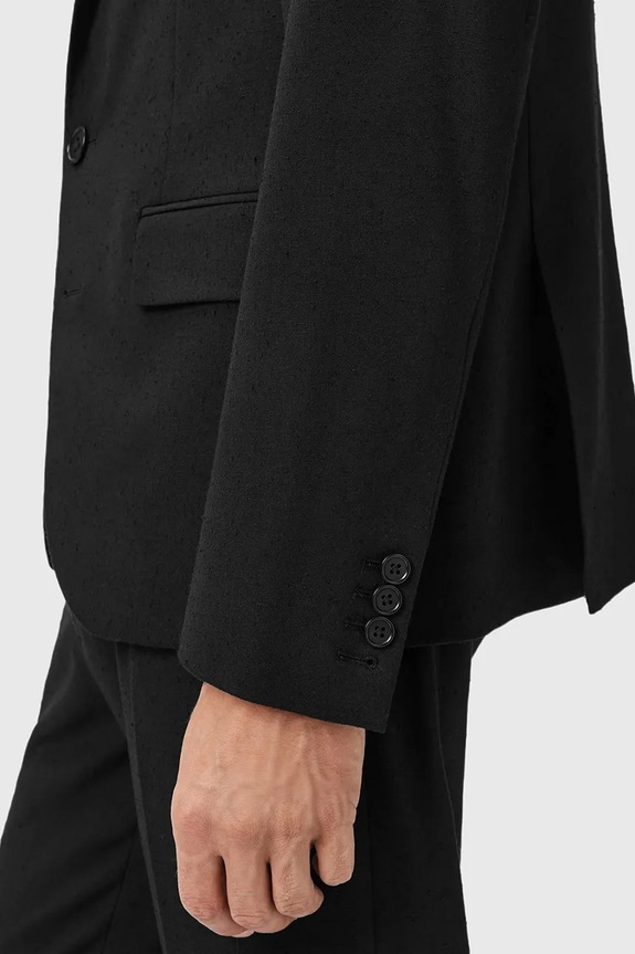 AllSaints zakó GERMAIN M009QD fekete