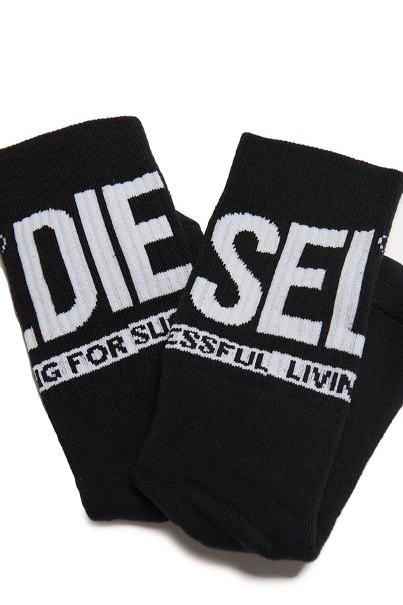Diesel calzini per bambini SKM-ZRAYBIPACK SOCKS pacco da 2 00J4MX nero SS26