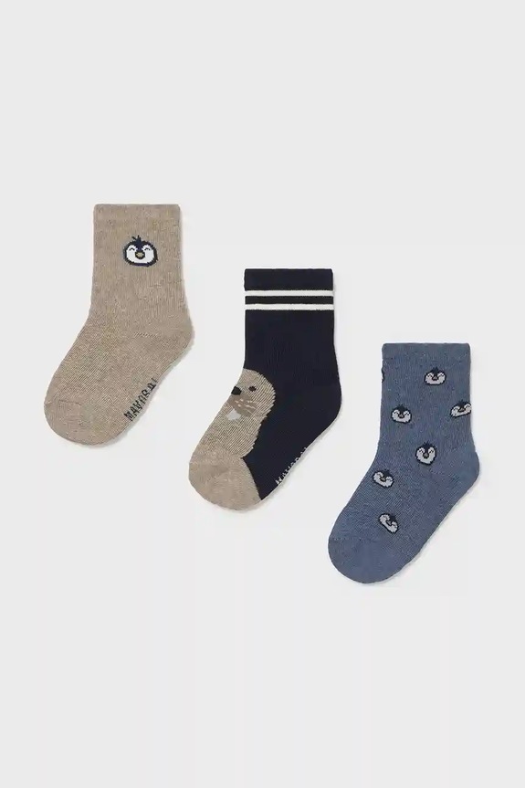 Κάλτσες Mayoral 3-pack σκούρο μπλε 10008.3A.Baby.9BYA