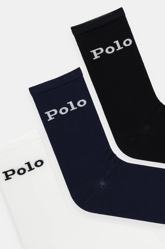 Čarape Polo Ralph Lauren 3-pack 455940681 crna AW25