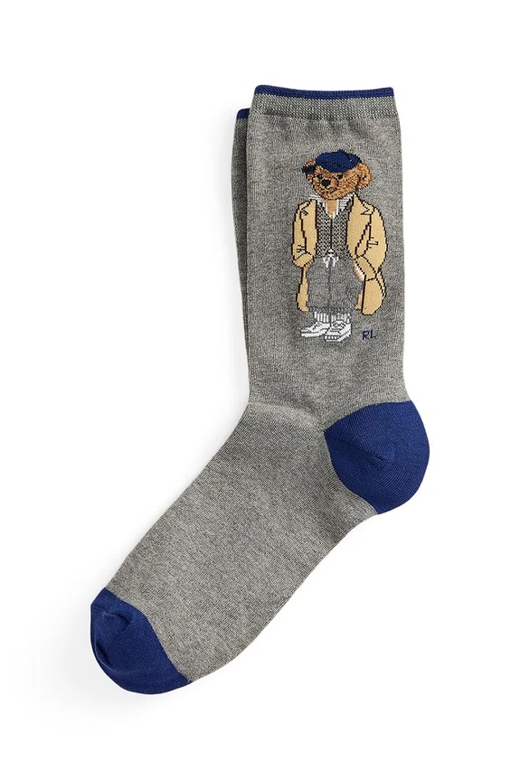 Čarape Polo Ralph Lauren visoke čarape siva 455982931