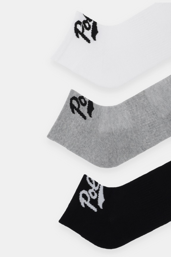 Ponožky Polo Ralph Lauren 3-pak 455982944 sivá SS26