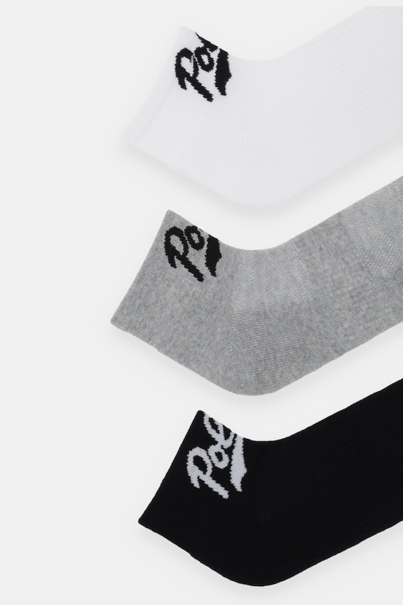 Ponožky Polo Ralph Lauren 3-pak 455982944 sivá SS26