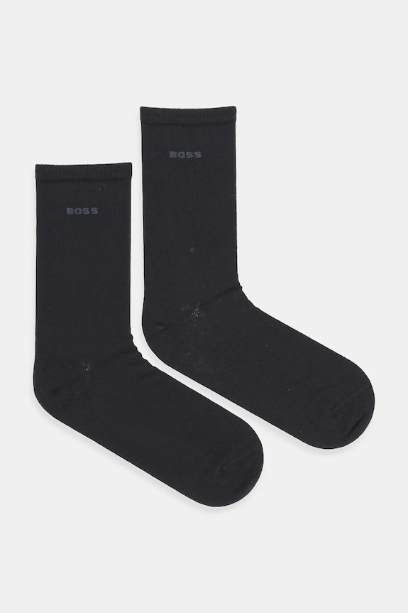 BOSS șosete 2-pack 2P RS Uni Logo CC W sosete lungi negru 50543398