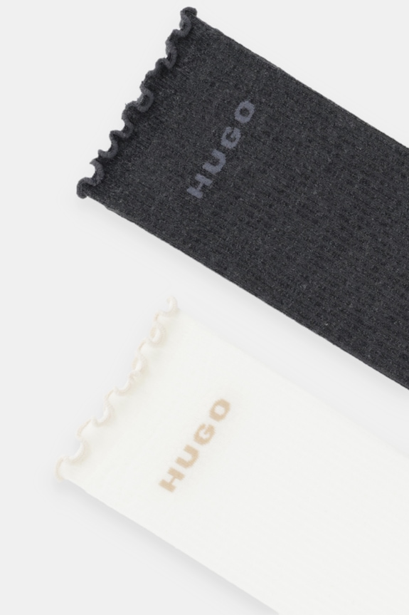 Ponožky HUGO 2-pak 2P RS LETTUCE CC W 50543178 sivá AW25