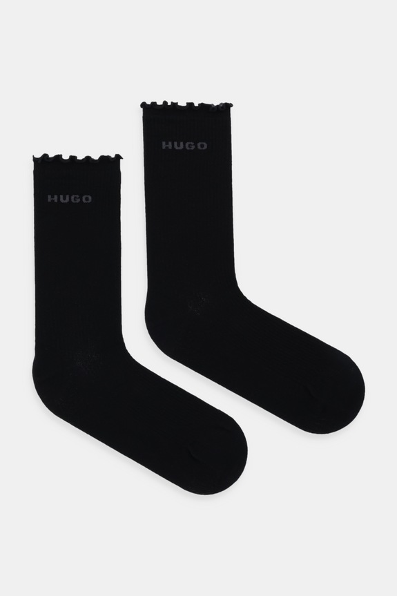HUGO șosete 2-pack 2P RS LETTUCE CC W uni negru 50543178