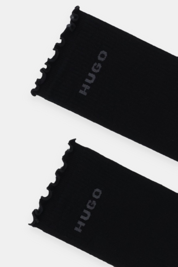 HUGO șosete 2-pack 2P RS LETTUCE CC W 50543178 negru AW25