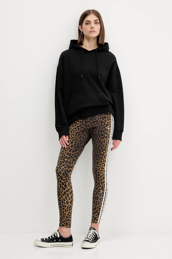 Tajice adidas Originals Legging JW7308 smeđa AW25