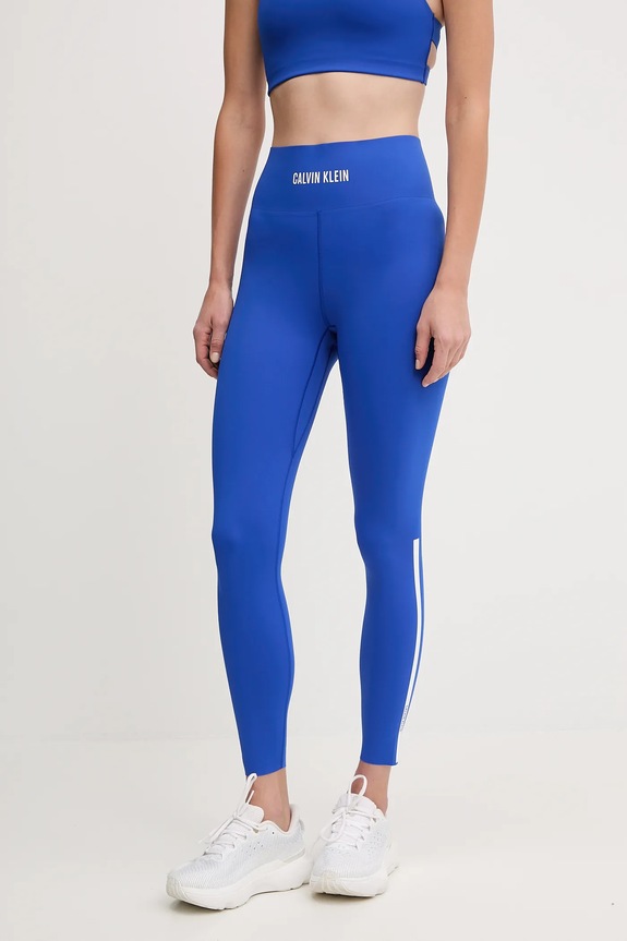 Calvin Klein Performance legginsy treningowe z elastanem niebieski LVGWF5L635