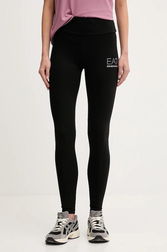 EA7 Emporio Armani colanti print negru AF12484.7W000539
