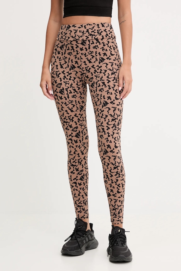 EA7 Emporio Armani leggins de antrenament tricotaj maro AF15565.7W000564