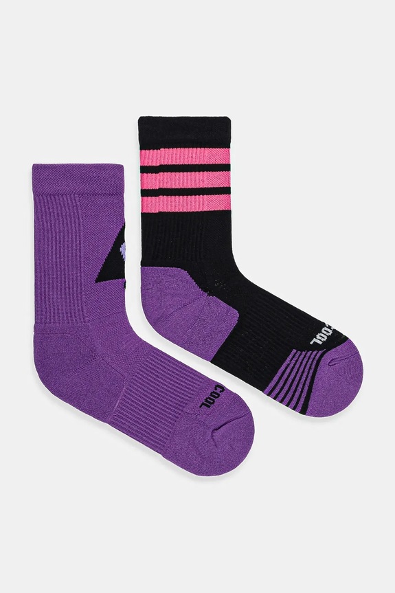 Čarape adidas Performance PRIDE 2-pack visoke čarape ljubičasta JN2686