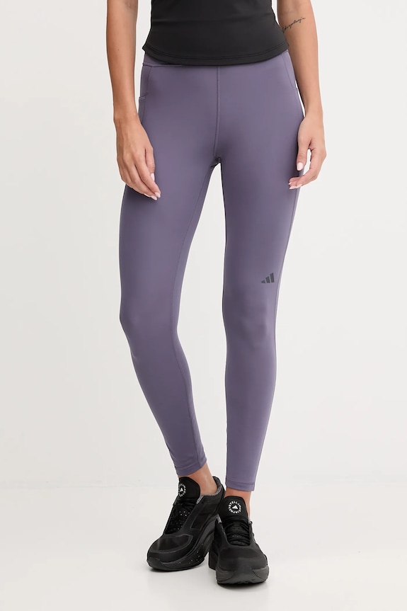 Tréningové legíny adidas Performance Own The Run s elastanom fialová JV7211