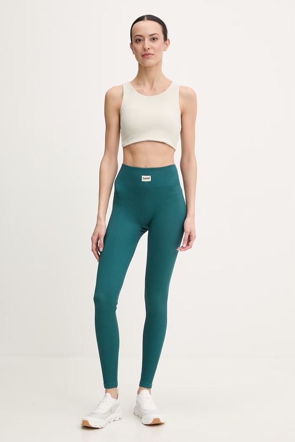 Hummel legginsy treningowe 230305 turkusowy SS26