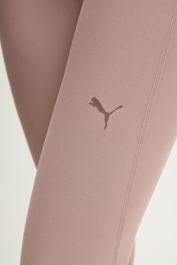 Puma legginsy treningowe Cloudspun Tight beżowy 527452