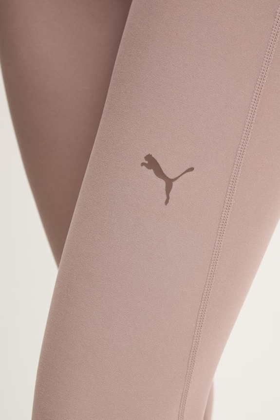 Puma legginsy treningowe Cloudspun Tight beżowy 527452