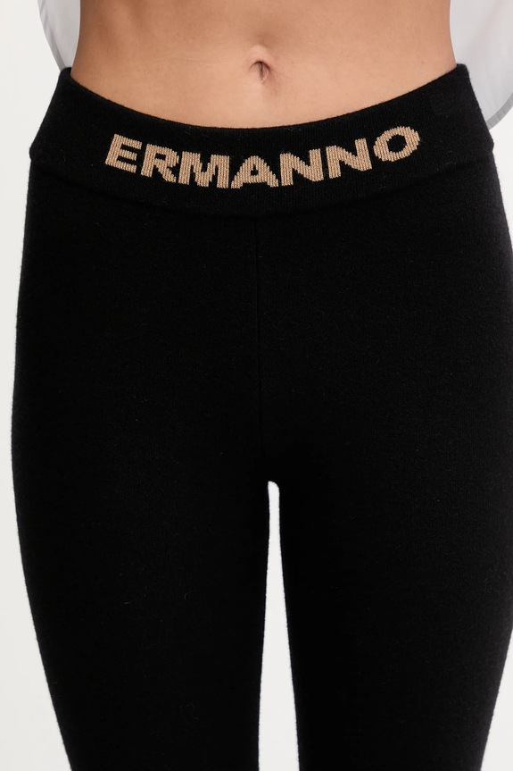 ERMANNO Firenze leggings de lână negru 57TP054EO5