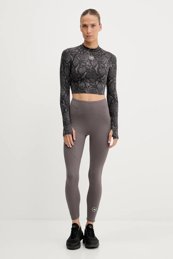 adidas by Stella McCartney legginsy treningowe TruePurpose JM1400 brązowy AW25