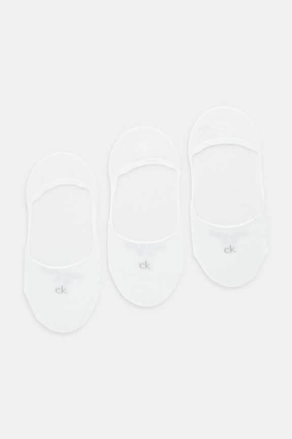 Calvin Klein calzini pacco da 3 calzini corti bianco 701234371
