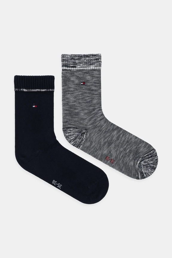 Čarape Tommy Hilfiger 2-pack visoke čarape mornarsko plava 701236460
