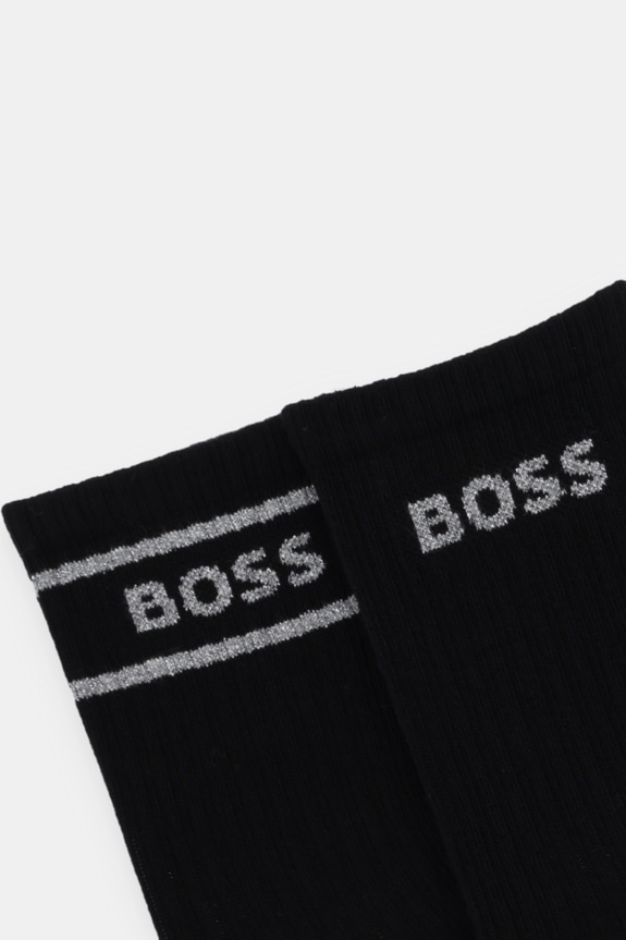 Ponožky BOSS 2-pak 2P QS Gift Rib CC W 50546426 čierna AW25