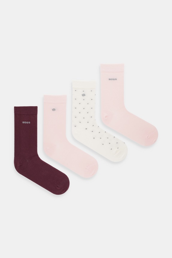 BOSS șosete 4-pack 4P RS GiftShine CC W uni roz 50546742