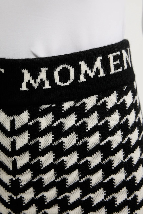 Μάλλινο κολάν Perfect Moment Houndstooth μαύρο W3001264