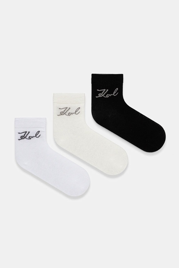 Karl Lagerfeld skarpetki 3-pack skarpetki długie biały A4W47031