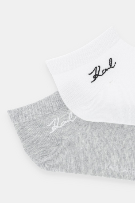 Čarape Karl Lagerfeld 5-pack K/SIGNATURE A4W47035 crna SS26