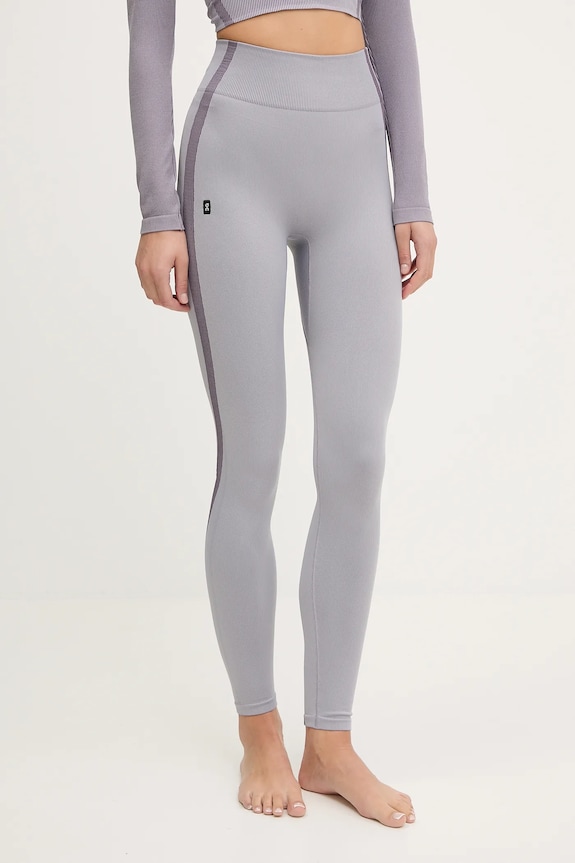 On jambiere de yoga Studio tricotaj violet 1WF10353857