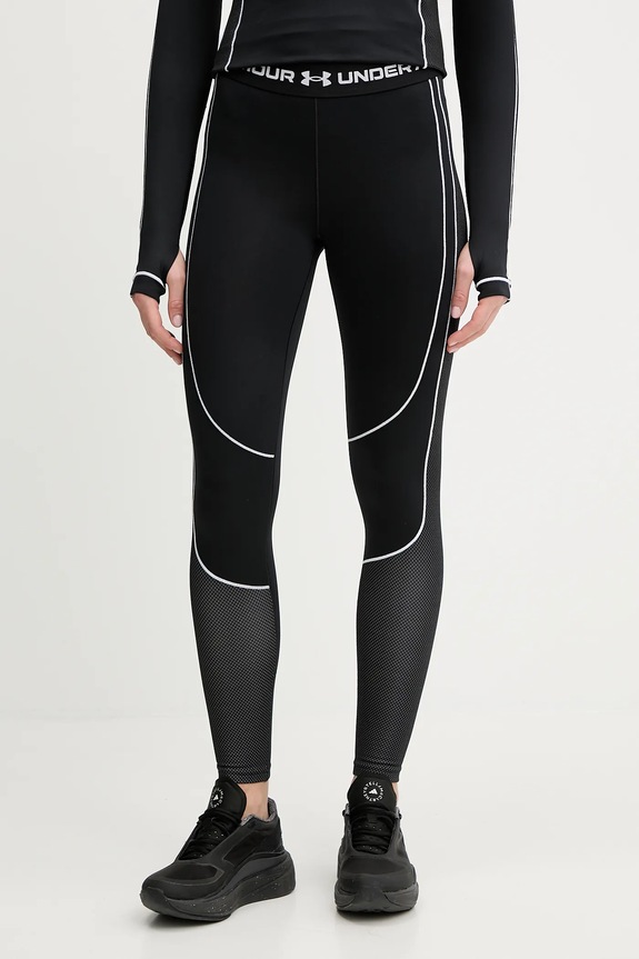 Under Armour legginsy treningowe ColdGear dzianina czarny 6003997