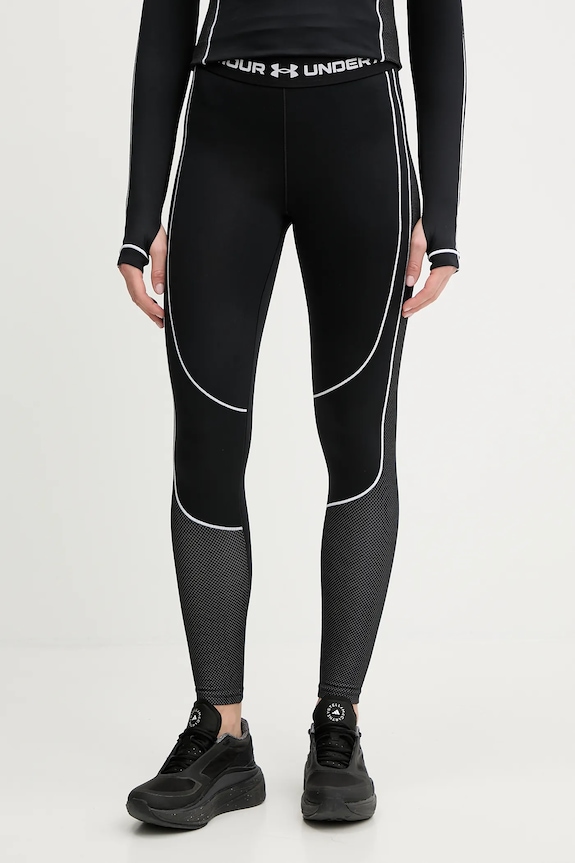 Under Armour legginsy treningowe ColdGear dzianina czarny 6003997