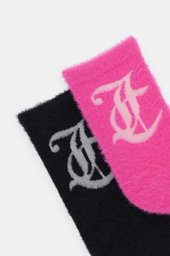 Nogavice Juicy Couture 2-pack JCAXS225719 roza AW25