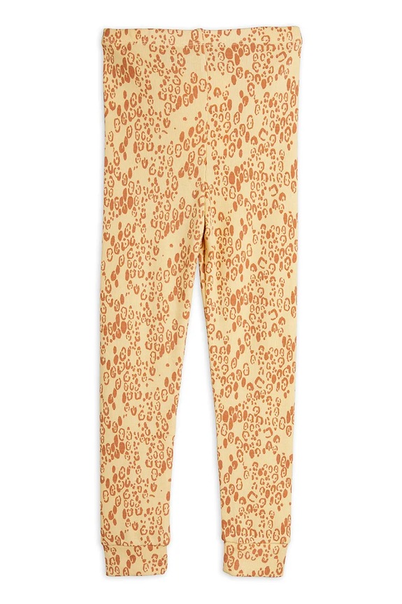 Mini Rodini gyerek legging Mini leopard 1100029513 sárga AW25
