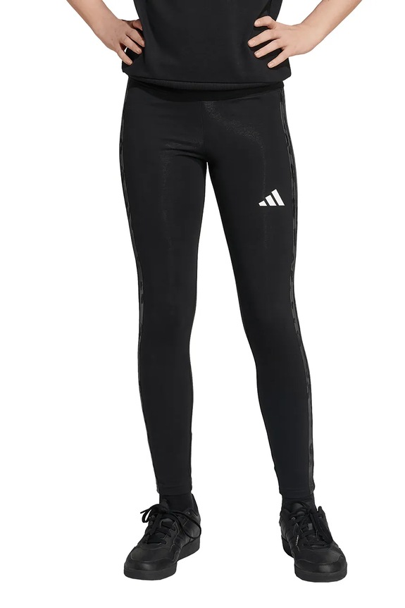 adidas legginsy dziecięce aplikacja czarny KC5451