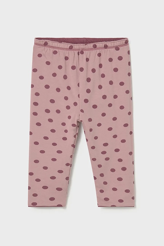 Mayoral legginsy niemowlęce dwustronne bawełna różowy 2736.4J.Baby.9BYA