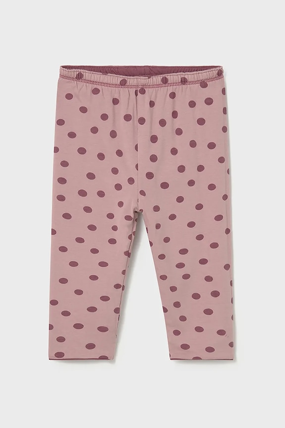 Mayoral legginsy niemowlęce dwustronne bawełna różowy 2736.4J.Baby.9BYA