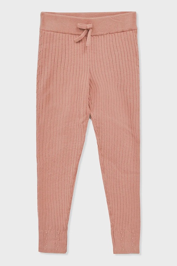 Mayoral legginsy dziecięce dzianina różowy 10059.6J.Mini.9BYA