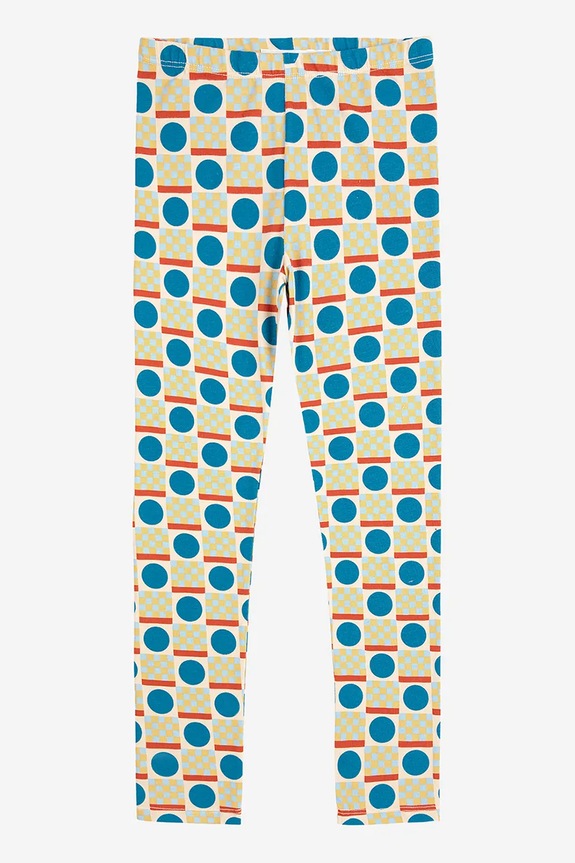 Otroške pajkice Bobo Choses Geometric Scacs Z elastanom zelena 225AC061