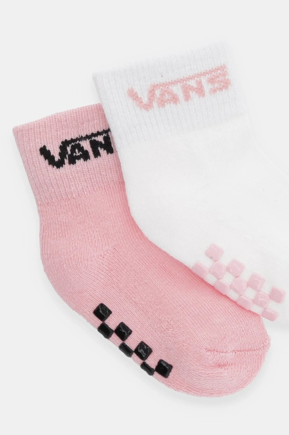 Vans șosete pentru bebeluși Classic Crew 2-pack VN000Q97ZJY1 roz AW25