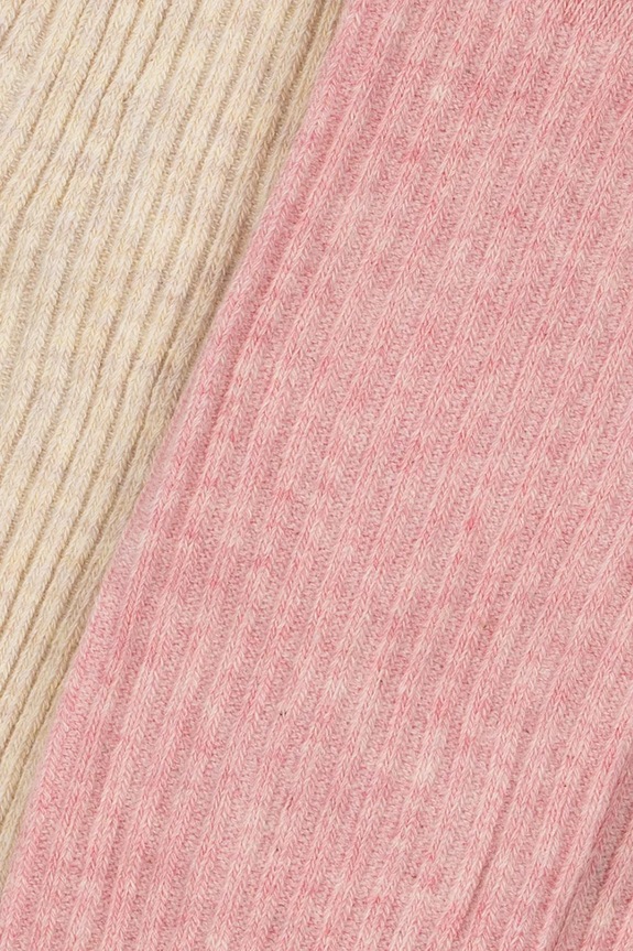 Dječje hulahopke Konges Sløjd 2 PACK RIB TIGHTS 2-pack KS103648.9BYA roza AW25