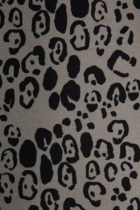 Košulja s dodatkom vune Mini Rodini Leopard siva 25730127